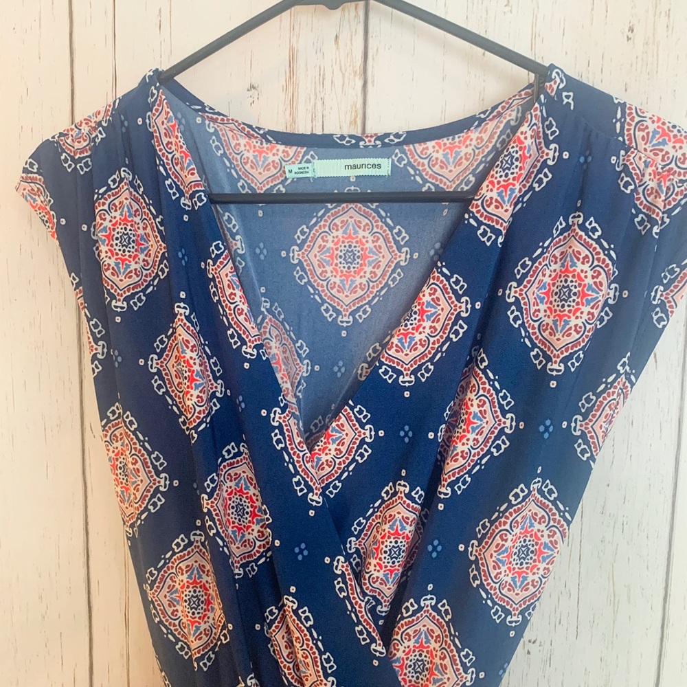Multi colored silky Wrap Dress